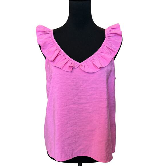 New ~ VERO MODA ~ Queen Sleeveless Frill Top Size XS MODAL - Picture 1 of 7